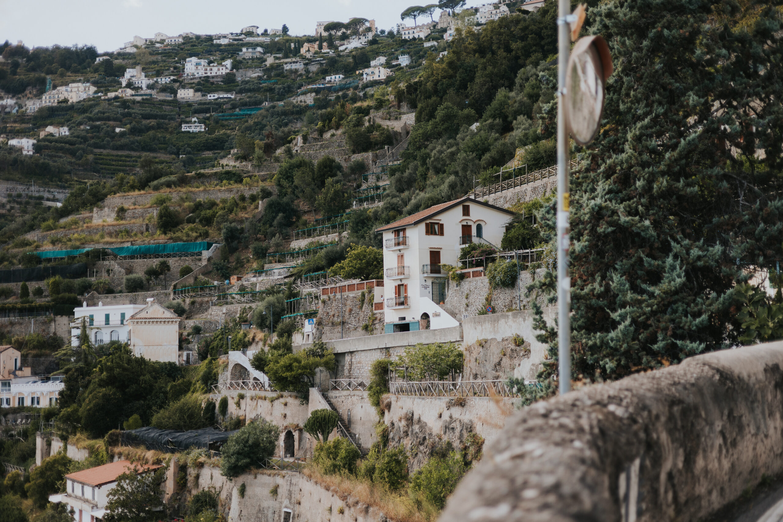 Positano view of the wedding ceremony location